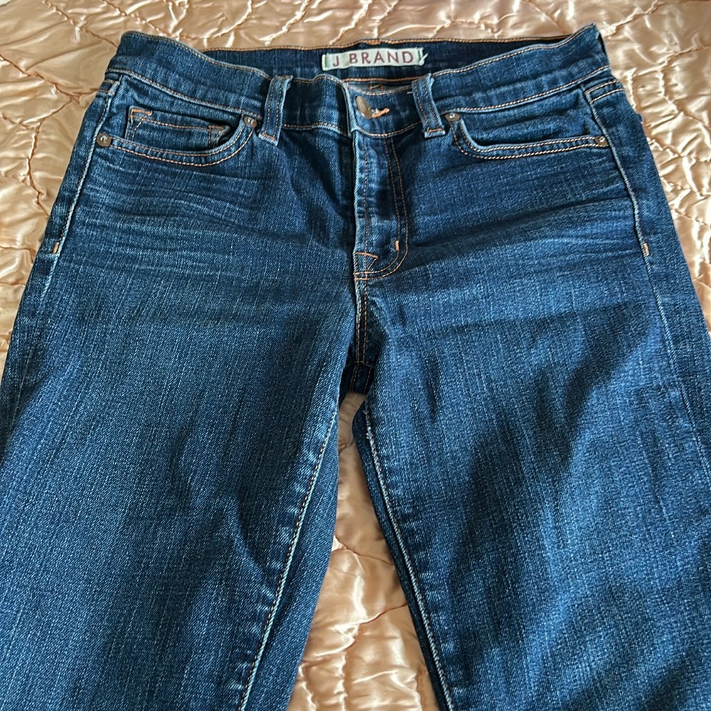 J brand mid rise straight leg jeans